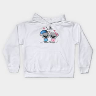 Cute koalas in love Kids Hoodie